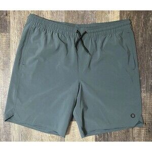 Free Fly Reverb Lined Performance Shorts Mens XXL Green Drawstring Pockets